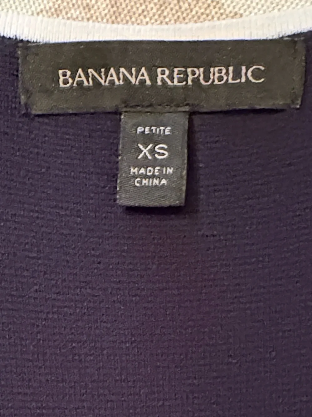 Banana Republic Classic Navy and White Striped Knit Fit & Flare Dress Size XS